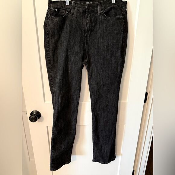 Jeanstar Black Straight Jeans Classic Style - Picture 1 of 8